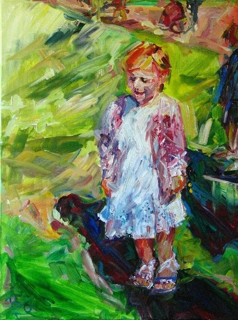 Little Girl (80x60)  2.Preis Pleinair-Palais Sommer 2013