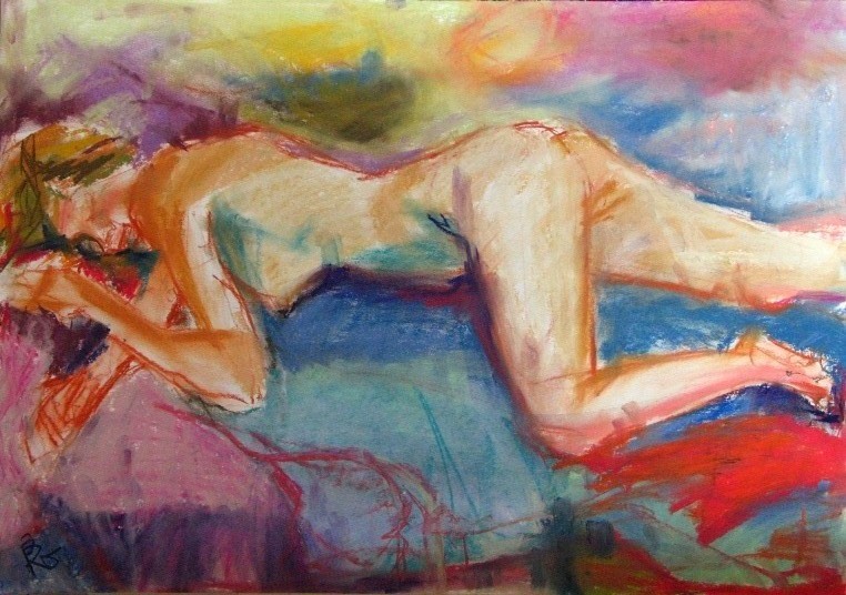 Schlafende Frau (50x70)