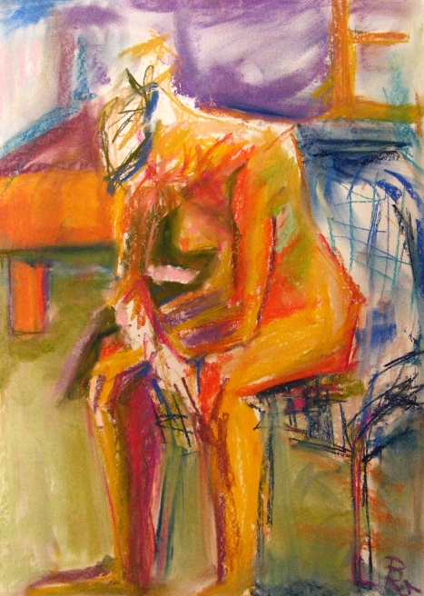 Frau mit gesenktem Haupt  (70x50)