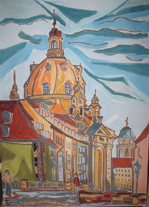 Frauenkirche in Dresden II (70x50)